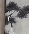 鶴柄アロハシャツ