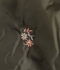 【レディース】Padded Coat - Original Floral Pattern Embroidery