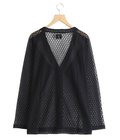 V-Neck Cardigan - PE/W Raschel Lace