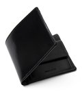 BRIDLE LEATHER TURNED EDGE COIN POCKET NOTECASE