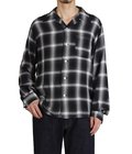 RAYON OMBLE CHECK L/S OPEN SHIRT