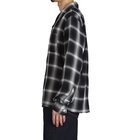 RAYON OMBLE CHECK L/S OPEN SHIRT
