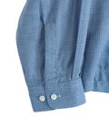 Double Gauze Plaid Open Collar Shirt