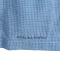 Double Gauze Plaid Open Collar Shirt