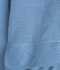 Double Gauze Plaid Open Collar Shirt