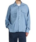 Double Gauze Plaid Open Collar Shirt