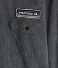 SD Logo Patch Black Chambray Work Shirt VW