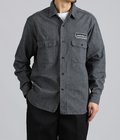 SD Logo Patch Black Chambray Work Shirt VW