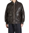 LEATHER BOMBER JACKET - PISTON -