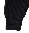 BOW  5GG FISHERMAN RIB KNIT HALF ZIP JUMPER