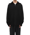 BOW  5GG FISHERMAN RIB KNIT HALF ZIP JUMPER
