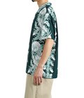 “NIGHT BLOOMING CEREUS BORDER“ S/S RAYON HAWAIIAN SHIRT