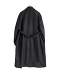 WOOL MELTON OVERSIZED INVESTIGATED COAT