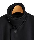 WOOL MELTON OVERSIZED INVESTIGATED COAT