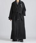 WOOL CASHMERE LAYERED COMBINATION COAT