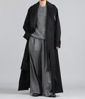 WOOL CASHMERE LAYERED COMBINATION COAT