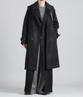 WOOL CASHMERE LAYERED COMBINATION COAT