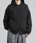 WINDPROOF NYLON PADDED HOOD JACKET