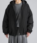 WINDPROOF NYLON PADDED HOOD JACKET