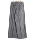 WOOL FLANNEL EXTRA WIDE TROUSERS