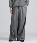 WOOL FLANNEL EXTRA WIDE TROUSERS