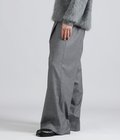 WOOL FLANNEL EXTRA WIDE TROUSERS