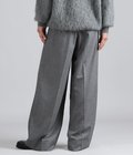 WOOL FLANNEL EXTRA WIDE TROUSERS