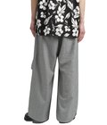 Over Pant Grey Micro Houndstooth Tropical Wool