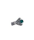 CRYSTAL BEADS RING with SILVER 925 #3