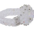 CRYSTAL BEADS RING S with SILVER 925 #2