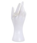 CRYSTAL BEADS RING S with SILVER 925 #2