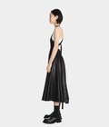 【レディース】Leather-like Apron Dress