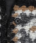 Knit Cardigan Wool Poly Chenille