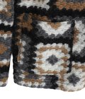 Knit Cardigan Wool Poly Chenille