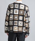 Knit Cardigan Wool Poly Chenille