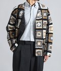 Knit Cardigan Wool Poly Chenille