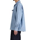 Unlikely Open Collar Chambray with Flower