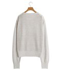【レディース】KNITTED LINEN LACE-UP LONG SLEEVE