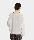 【レディース】KNITTED LINEN LACE-UP LONG SLEEVE