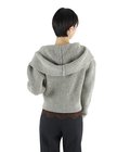 【レディース】SHETLAND RIB STITCH HOODED CARDIGAN