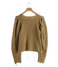 【レディース】GAUZE SHETLAND PUFF-SLEEVE TOP