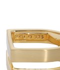 Different Width Ring with Hair Line -Gold-
