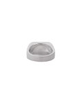 Signet Ring with Black & Gray Flower