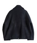 Melton Stand Collar Zip Blouson