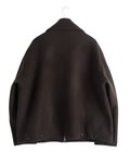 Melton Stand Collar Zip Blouson