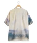 LANDSCAPE PRINTED OPEN COLLAR SHIRT