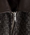 Herringborn Tweed Zip Blouson