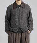 Herringborn Tweed Zip Blouson