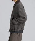 Herringborn Tweed Zip Blouson