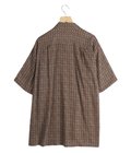Vintage Pattern Printed Open Collar Shirt
